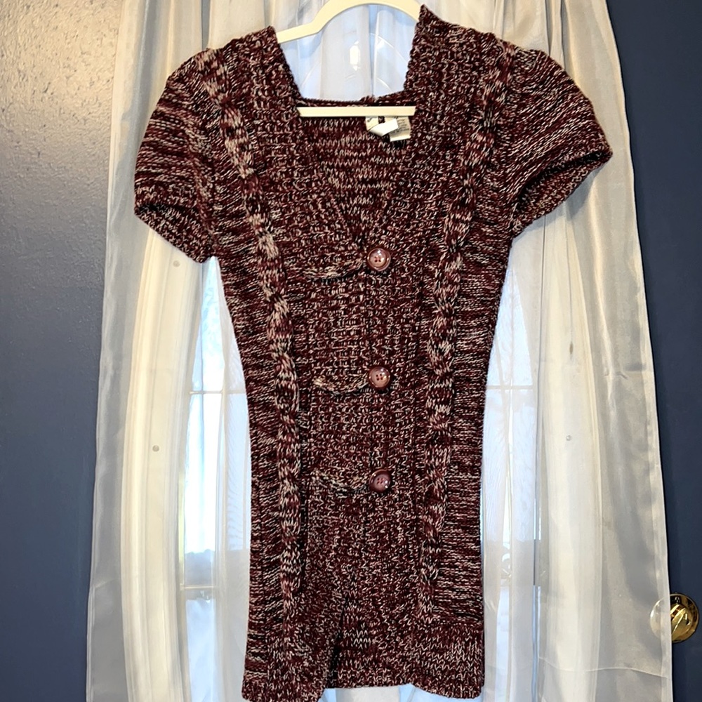 I daisy Button front hooded cardigan